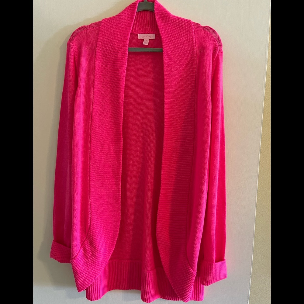 Lilly Pulitzer Bright Pink Amalie Cardigan